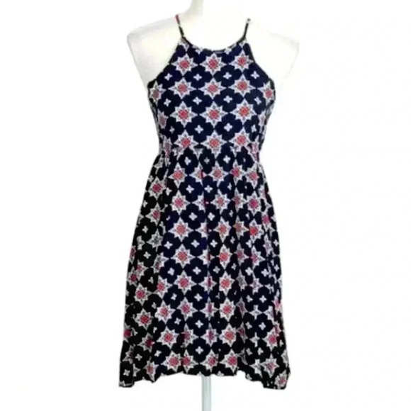 Lulus black & pink floral print dress style HD1427 - size medium - Picture 1 of 8